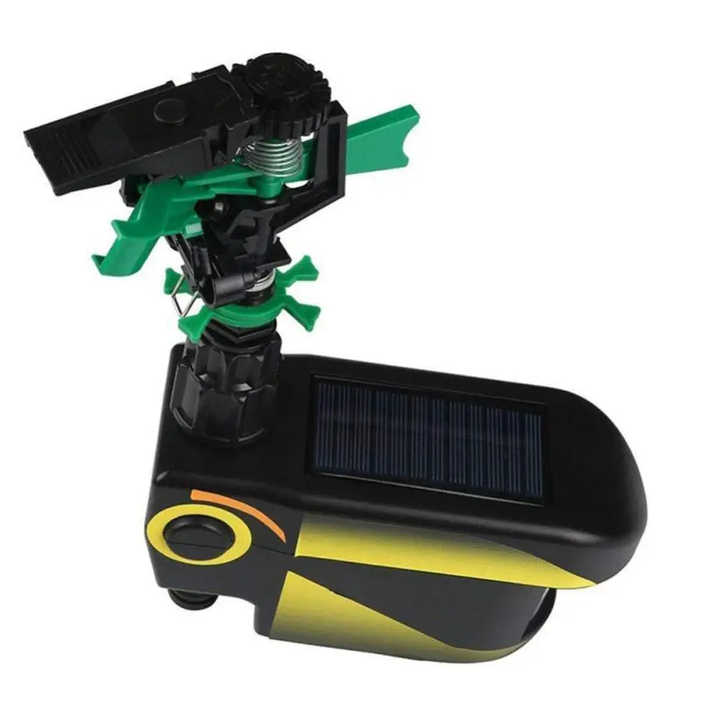 Automatic Rotating Sprinkler Large Area Solar Powered Motion Activated Animal Repeller Sprinkler Garden Animal Deterrent