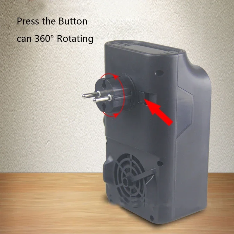 Portable Space Heater Electric Heater Heating for Room 3D Flame Mini Heating Fans Remote Control Wall Mounted Heating 110V/220V