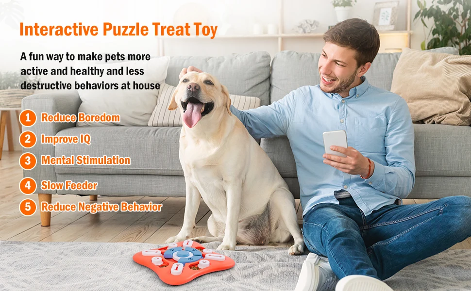 Dog Puzzle Toys for IQ Training & Mental Enrichment, Interactive Dog Toys for Large Medium Small Dogs,Dog Treat Puzzle Dispensin Dog Puzzle Toys for IQ Training & Mental Enrichment, Interactive Dog Toys for Large Medium Small Dogs,Dog Treat Puzzle Dispensin