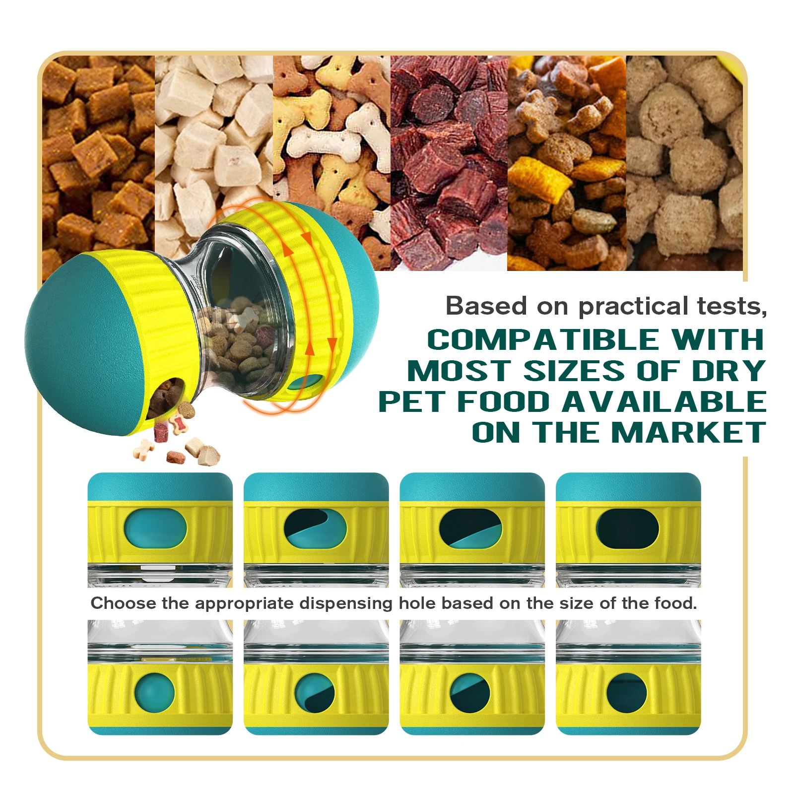 Dog Toys Increase Intelligence Elliptical Track Rolling Ball Leaky Food Develop Good Habits Sturdy Durable Interactive Pet Toys
