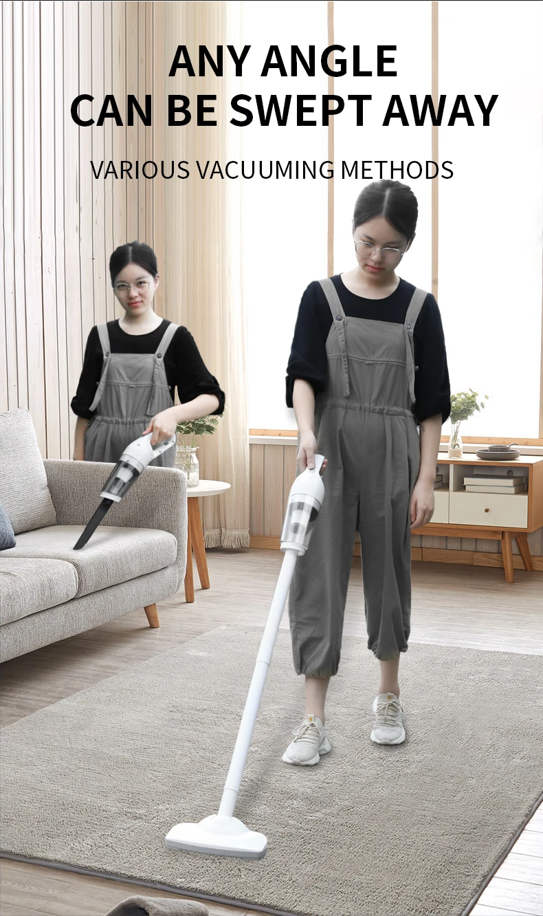 DDRADON 13000Pa Wireless Car Vacuum Cleaner Cordless Handheld Chargeable Auto Vacuum for Home & Car & Pet Mini Vacuum Cleaner