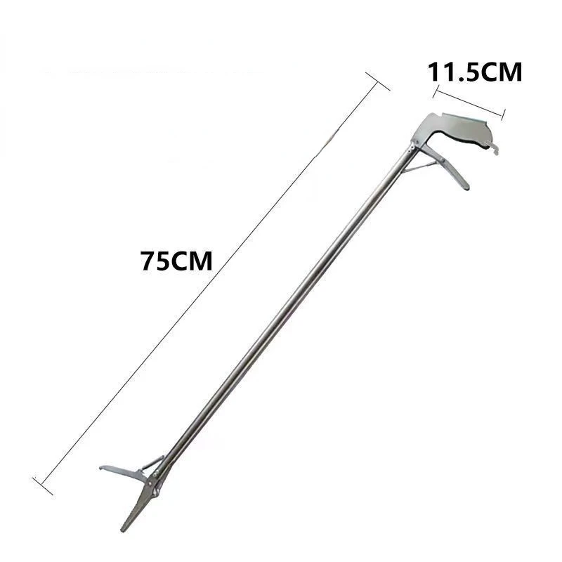 Extended Snake Hook Pliers To Catch Loach Crab Clips Rubbish Clip Snake Trap Stainless Steel Straight Mouth Eel Clip Extended Snake Hook Pliers To Catch Loach Crab Clips Rubbish Clip Snake Trap Stainless Steel Straight Mouth Eel Clip