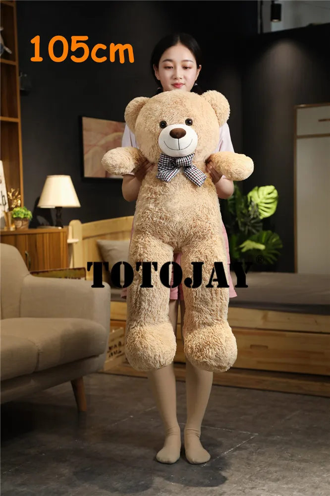 Giant 105cm Soft Teddy Bear Plush Toys White&Pink&Brown Bear Super Big Hugging Pillow Animal Cushion Children Birthday Gift Giant 105cm Soft Teddy Bear Plush Toys White&Pink&Brown Bear Super Big Hugging Pillow Animal Cushion Children Birthday Gift