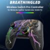 ⁦בקר אלחוטי DATA FROG עם עיצוב RGB מרהיב לקונסולת Nintendo Switch Gamepad Pro⁩ – תמונה ⁦3⁩