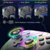 ⁦בקר אלחוטי DATA FROG עם עיצוב RGB מרהיב לקונסולת Nintendo Switch Gamepad Pro⁩ – תמונה ⁦4⁩