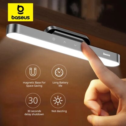 ⁦מנורת שולחן LED נטענת ומגנטית מבית Baseus⁩ – תמונה ⁦2⁩