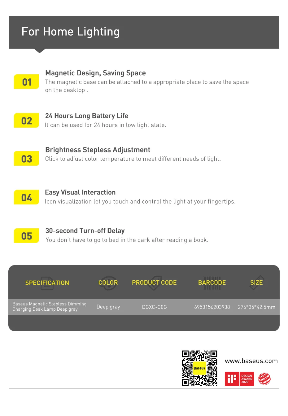 Baseus Night Light Hanging Magnetic LED Table Lamp Stepless Dimming Desk Lamp Rechargeable For Cabinet Bedroom Kitchen Light Baseus Night Light Hanging Magnetic LED Table Lamp Stepless Dimming Desk Lamp Rechargeable For Cabinet Bedroom Kitchen Light