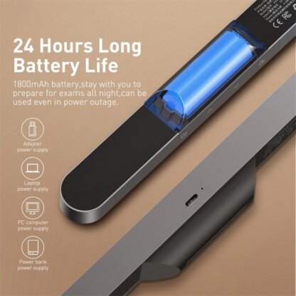 ⁦מנורת שולחן LED נטענת ומגנטית מבית Baseus⁩ – תמונה ⁦5⁩
