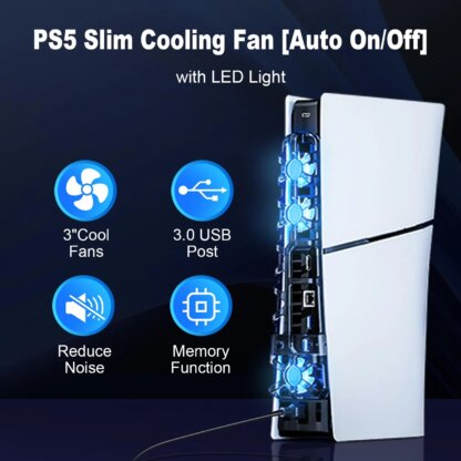 ⁦מאוורר קירור חכם לקונסולת PS5 Slim⁩ – תמונה ⁦2⁩