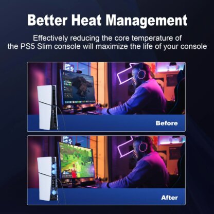 ⁦מאוורר קירור חכם לקונסולת PS5 Slim⁩ – תמונה ⁦5⁩
