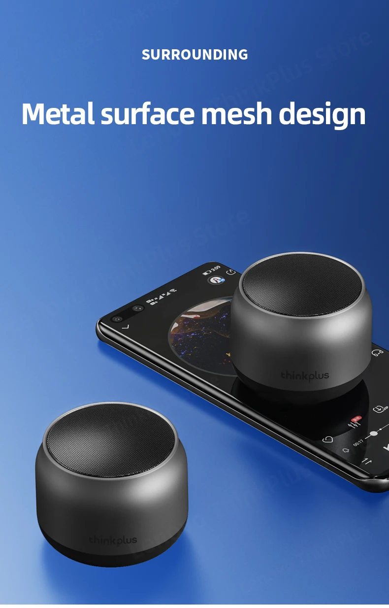 Original Lenovo K30 Portable Hifi Bluetooth Wireless Speaker Waterproof USB Outdoor Loudspeaker Music Surround Bass Box Mic