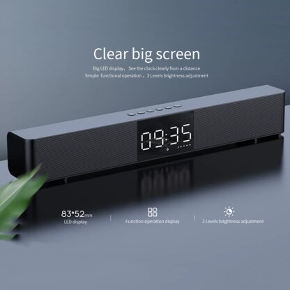 ⁦מקרן קול Bluetooth סטריאו עם תצוגה דיגיטלית Mifa Soundbar K3⁩ – תמונה ⁦6⁩