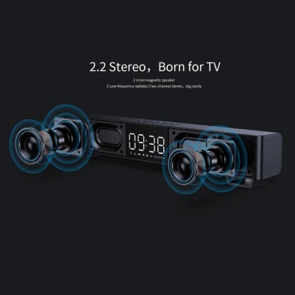 ⁦מקרן קול Bluetooth סטריאו עם תצוגה דיגיטלית Mifa Soundbar K3⁩ – תמונה ⁦3⁩