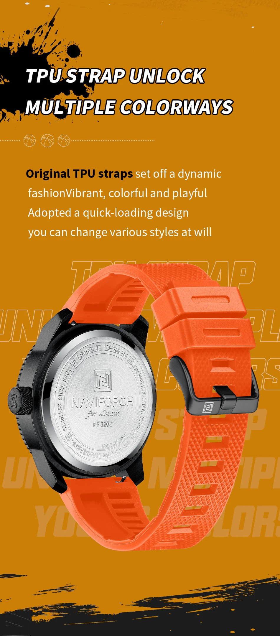 NAVIFORCE Top Luxury Brand Quartz Watch Men Silicone Strap Military Watches 30ATM Waterproof Wristwatch Relogio Masculino