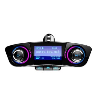 מתאם Bluetooth 5.0 - לרכב עם מטען USB ונגן MP3