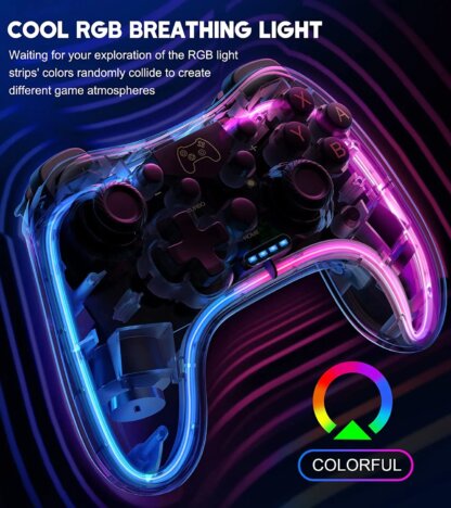 ⁦בקר משחקים עם תאורת RGB⁩ – תמונה ⁦2⁩