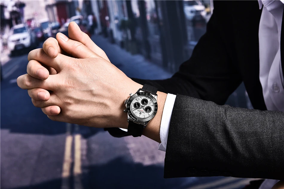 40mm New V2 PAGANI DESIGN Men's Quartz Watches Sapphire Retro Chronograph Stainless Steel Waterproof Watch Men Relogio Masculino