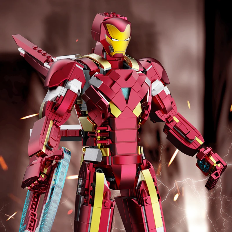 Marvel Iron Man MK85 Mecha MOC Building Blocks Movie Dolls The Avengers Figures Bricks Gifts Toys for Kids Children Adult Boys