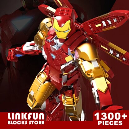 ⁦משחק הרכבה (לגו) של IRON MAN עם 1,339 חלקים⁩ – תמונה ⁦2⁩