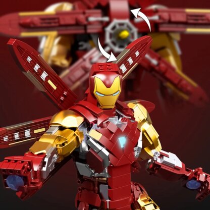 ⁦משחק הרכבה (לגו) של IRON MAN עם 1,339 חלקים⁩ – תמונה ⁦5⁩