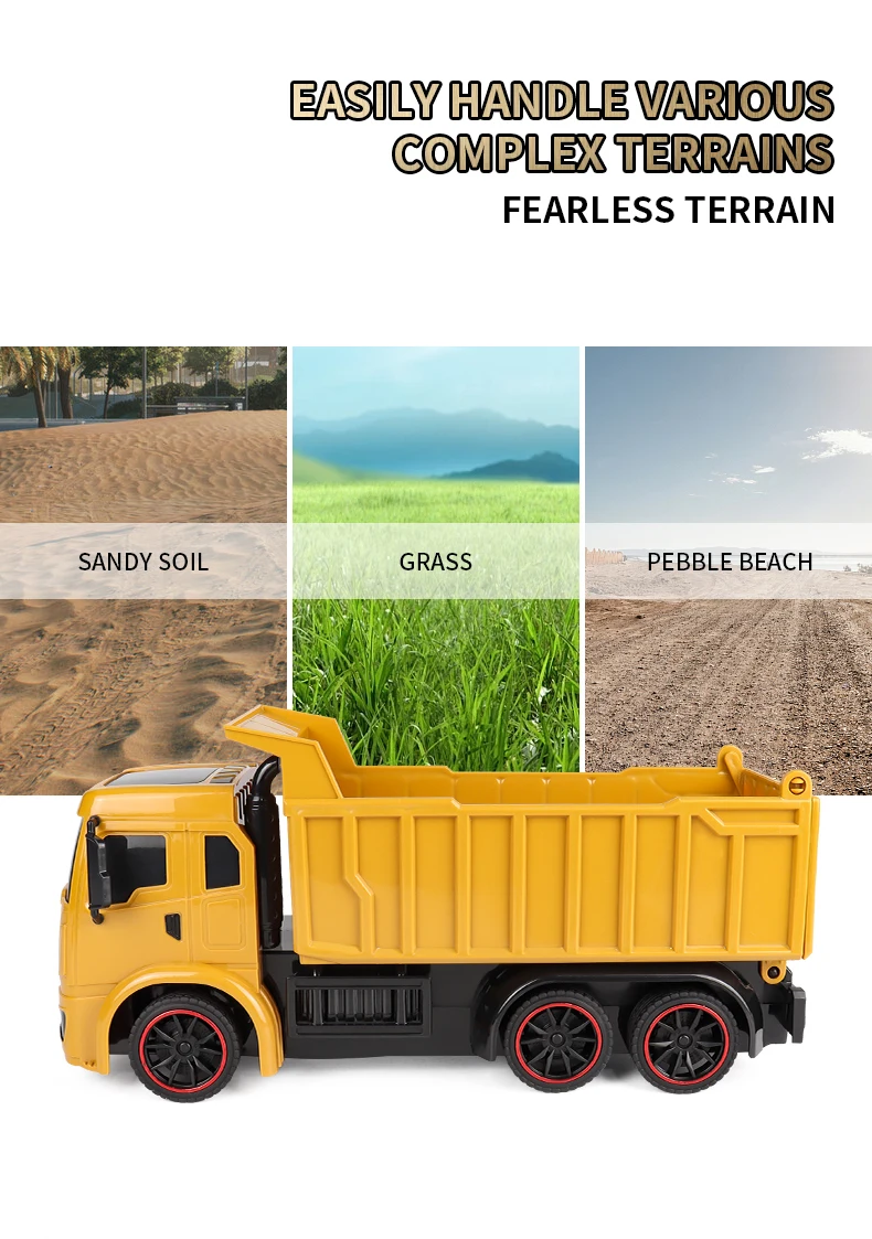 ZWN 2.4G Remote Control Excavator Dump Truck RC Model Car Toy Professional Alloy Plastic Simulation Construction Vehicle for Kid ZWN 2.4G Remote Control Excavator Dump Truck RC Model Car Toy Professional Alloy Plastic Simulation Construction Vehicle for Kid