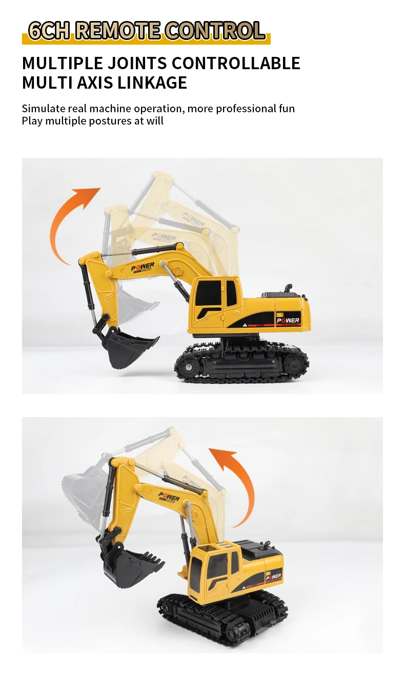 ZWN 2.4G Remote Control Excavator Dump Truck RC Model Car Toy Professional Alloy Plastic Simulation Construction Vehicle for Kid ZWN 2.4G Remote Control Excavator Dump Truck RC Model Car Toy Professional Alloy Plastic Simulation Construction Vehicle for Kid