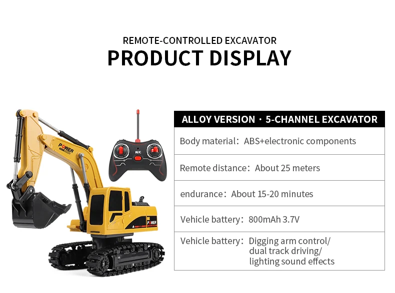 ZWN 2.4G Remote Control Excavator Dump Truck RC Model Car Toy Professional Alloy Plastic Simulation Construction Vehicle for Kid ZWN 2.4G Remote Control Excavator Dump Truck RC Model Car Toy Professional Alloy Plastic Simulation Construction Vehicle for Kid