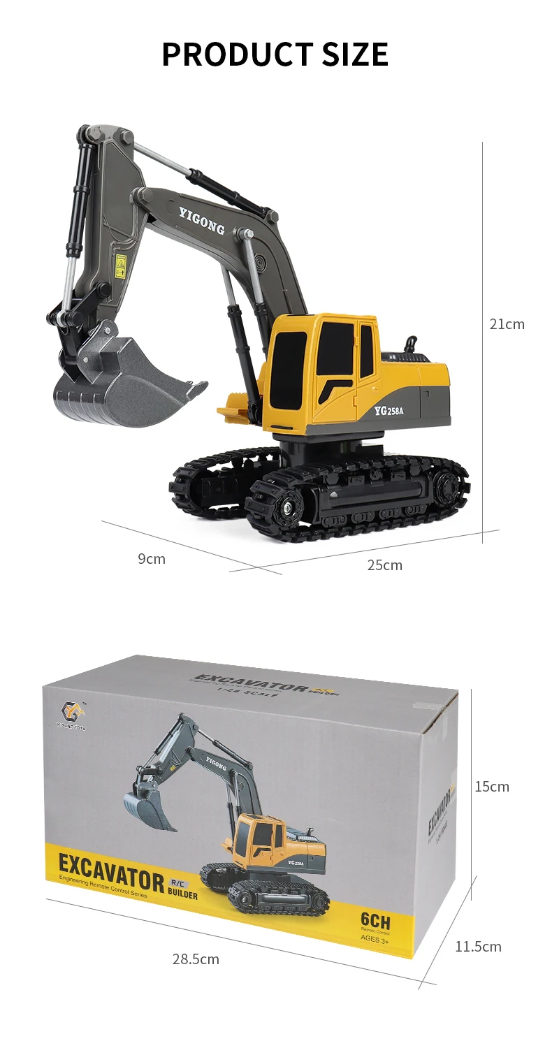 ZWN 2.4G Remote Control Excavator Dump Truck RC Model Car Toy Professional Alloy Plastic Simulation Construction Vehicle for Kid ZWN 2.4G Remote Control Excavator Dump Truck RC Model Car Toy Professional Alloy Plastic Simulation Construction Vehicle for Kid