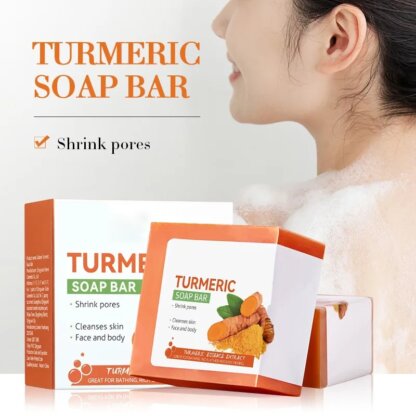 ⁦סבון כורכום טבעי Turmeric – הפתרון האולטימטיבי לטיפוח עור מושלם⁩ – תמונה ⁦3⁩