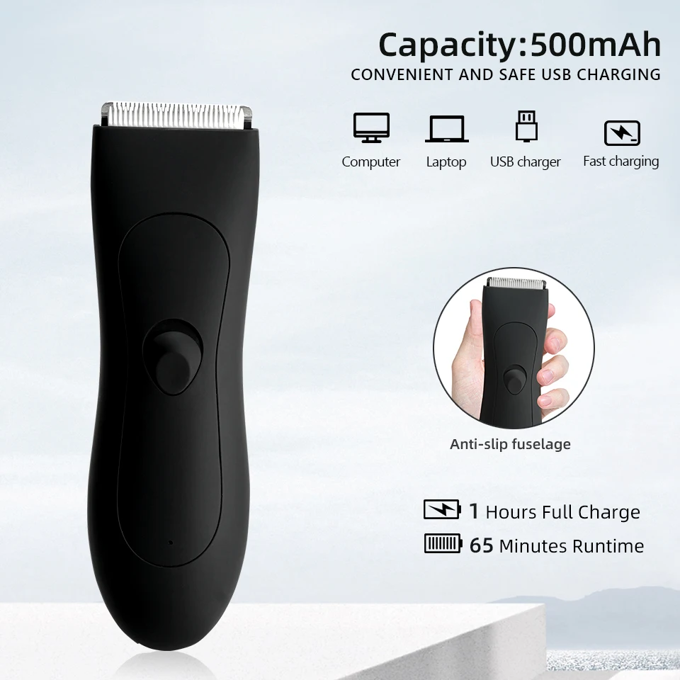 Mens Body Hair Trimmer for Men Balls Women Lady Shaver Hair Removal Bikini Trimmer Groin & Body Shaver Groomer Arm Beard Razor
