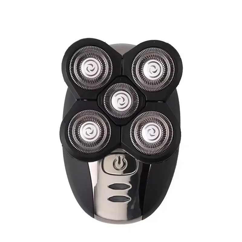 Waterproof Rotary Razor Beard Clipper Hair Trimmer Face 5 Headed Electric Shaver Razor Rechargeable Male