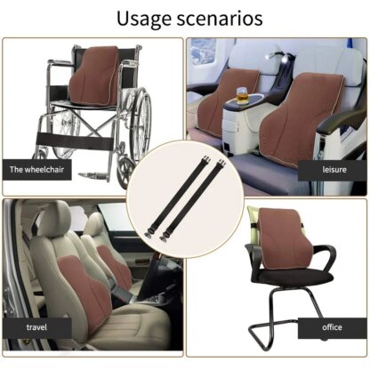 ⁦כרית מושב Memory Foam מחומר ויסקו אלסטי: הפתרון המהפכני לישיבה נוחה ובריאה⁩ – תמונה ⁦3⁩