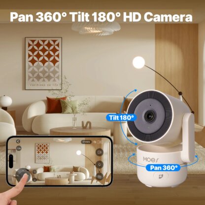 ⁦מצלמת אבטחה חכמה Moestuya WiFi - לבטיחות מתקדמת!⁩ – תמונה ⁦4⁩