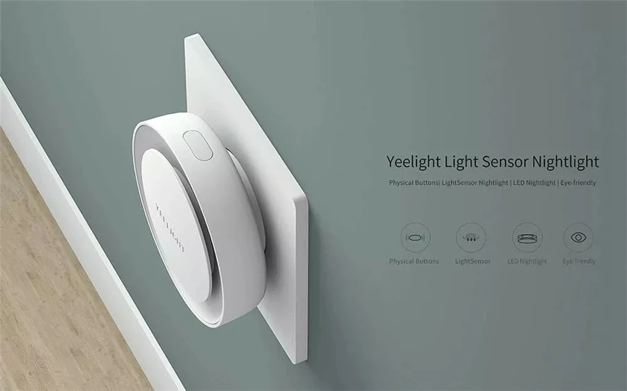 Yeelight Smart Night Light Intelligent Recognition Energy Saving Lighting Low Power Consumption Light Sensor EU plug