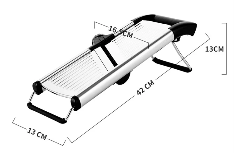 Mandoline Slicer Stainless Steel Vegetable Slicer Chopper Cutter for Potato Tomato Onion Carrot JT213