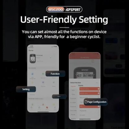 ⁦מחשב אופניים GPS אלחוטי Igpsport bsc200⁩ – תמונה ⁦6⁩