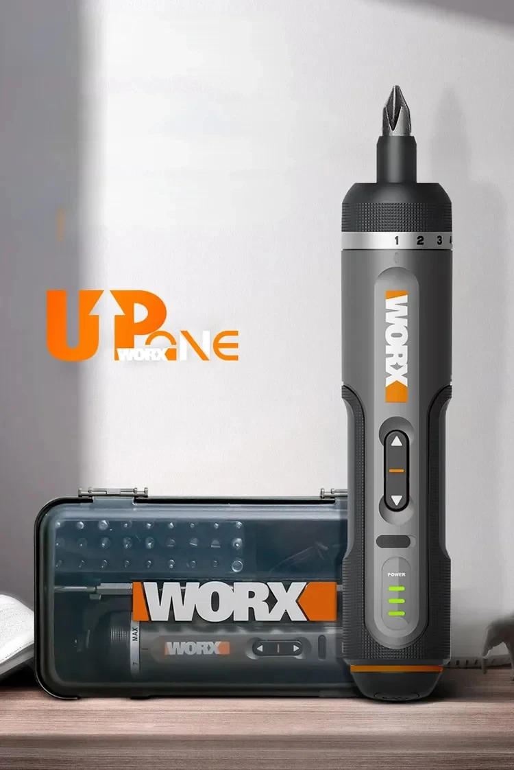 WORX WX242 4V Electrical Screwdriver Set Smart Cordless Electric Screwdrivers USB Rechargeable 30 Bit Set Mini Drill Power Tool