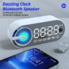 ⁦שעון מעורר אלחוטי עם רמקול Bluetooth ותצוגת LED גדולה⁩ – תמונה ⁦2⁩