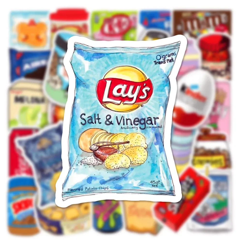 50Pcs Food Drink Snacks Stickers Packaging Phone Bike Wall Motorcycle Laptop Cute Cartoon Waterproof Sticker for Kids Toys 50Pcs Food Drink Snacks Stickers Packaging Phone Bike Wall Motorcycle Laptop Cute Cartoon Waterproof Sticker for Kids Toys