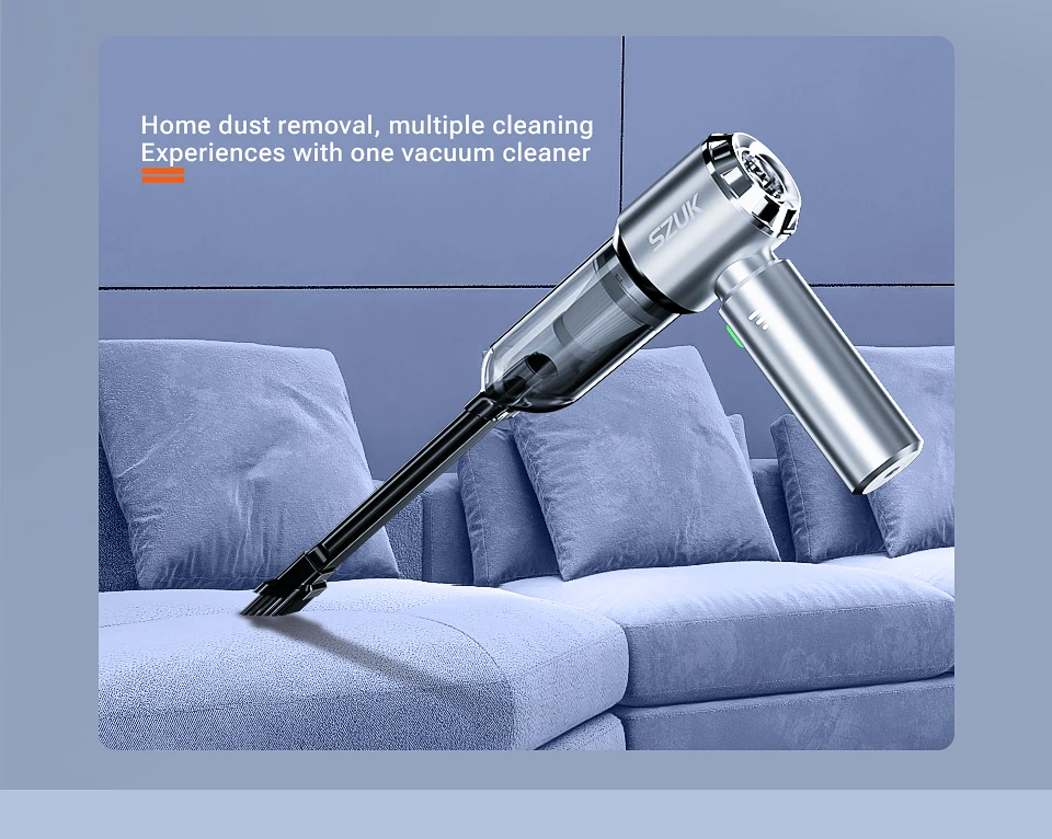SZUK Car Vacuum Cleaner 180000PA Wireless Portable Cleaning Machine for Keyboard Powerful Mini Handheld Cleaner for Car and Home