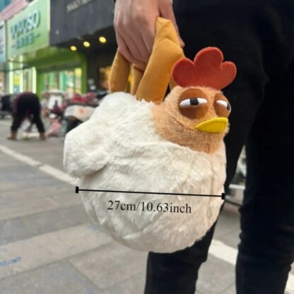 ⁦תיק עוף פרוותי מצחיק ומדליק⁩ – תמונה ⁦4⁩