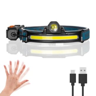 מנורת ראש נטענת USB אינדוקציה עם 6 מצבים