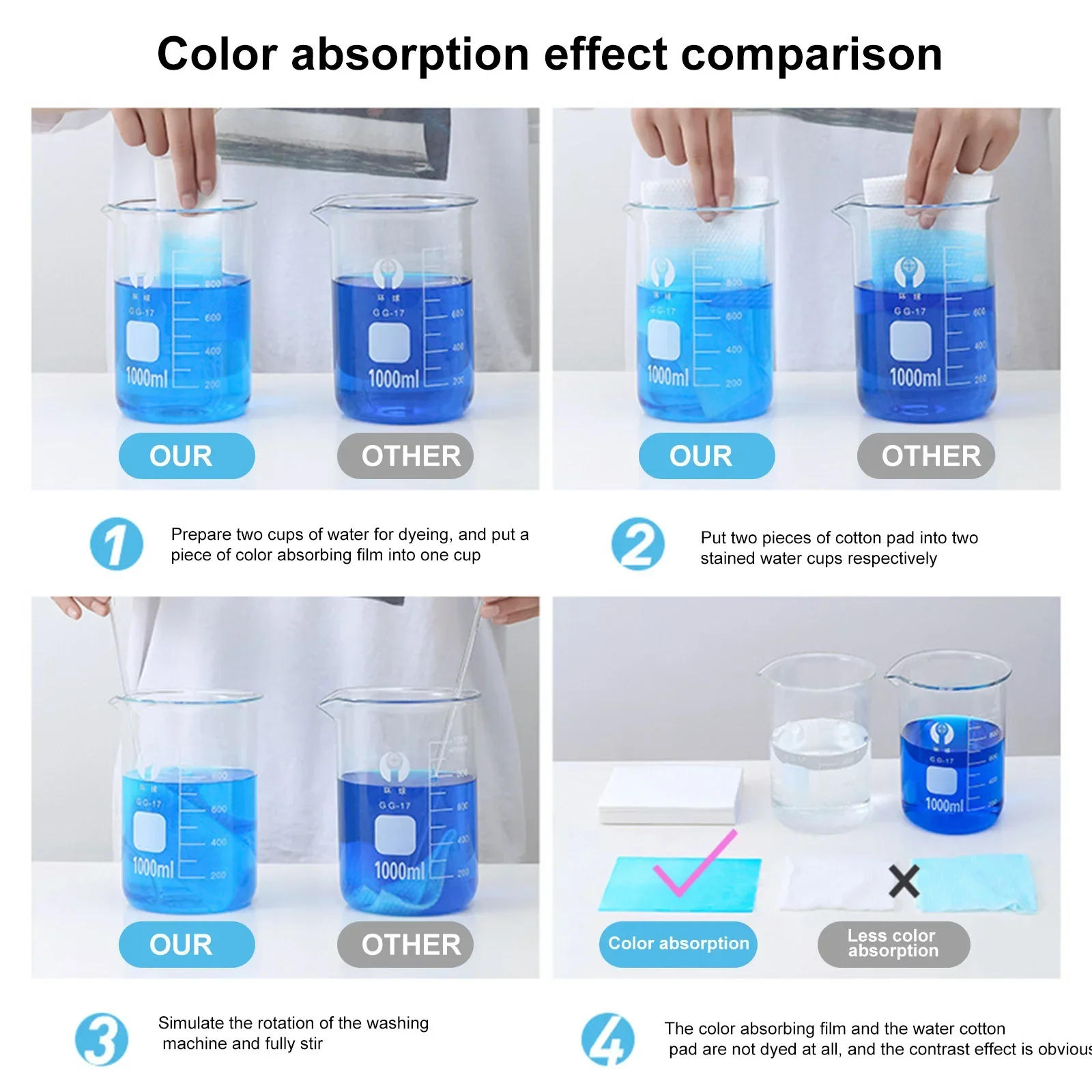 Color Absorbing Paper For Washing Machine Accessories Personal Care Cleaning Clothing Decolorizing Cloth Laundry Home
