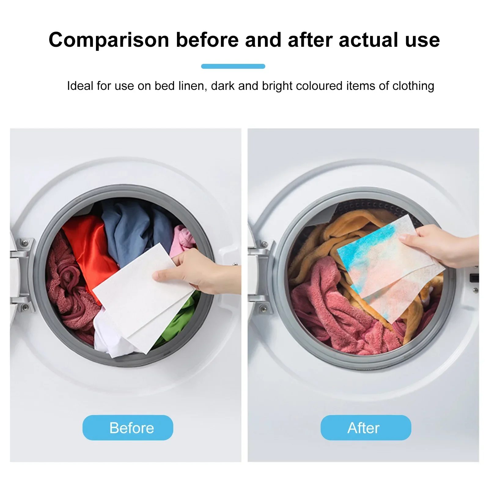 Color Absorbing Paper For Washing Machine Accessories Personal Care Cleaning Clothing Decolorizing Cloth Laundry Home