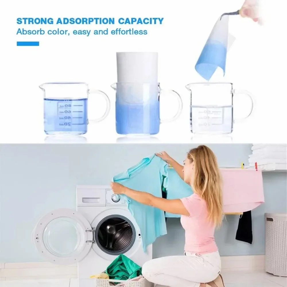 Color Absorbing Paper For Washing Machine Accessories Personal Care Cleaning Clothing Decolorizing Cloth Laundry Home