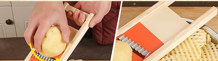 Fries Grid Stainless Potato Grid Steel Potato Kitchen Wooden Home Chip Shred Potato Vegetable French Gadget Cutter Grater Slicer Fries Grid Stainless Potato Grid Steel Potato Kitchen Wooden Home Chip Shred Potato Vegetable French Gadget Cutter Grater Slicer