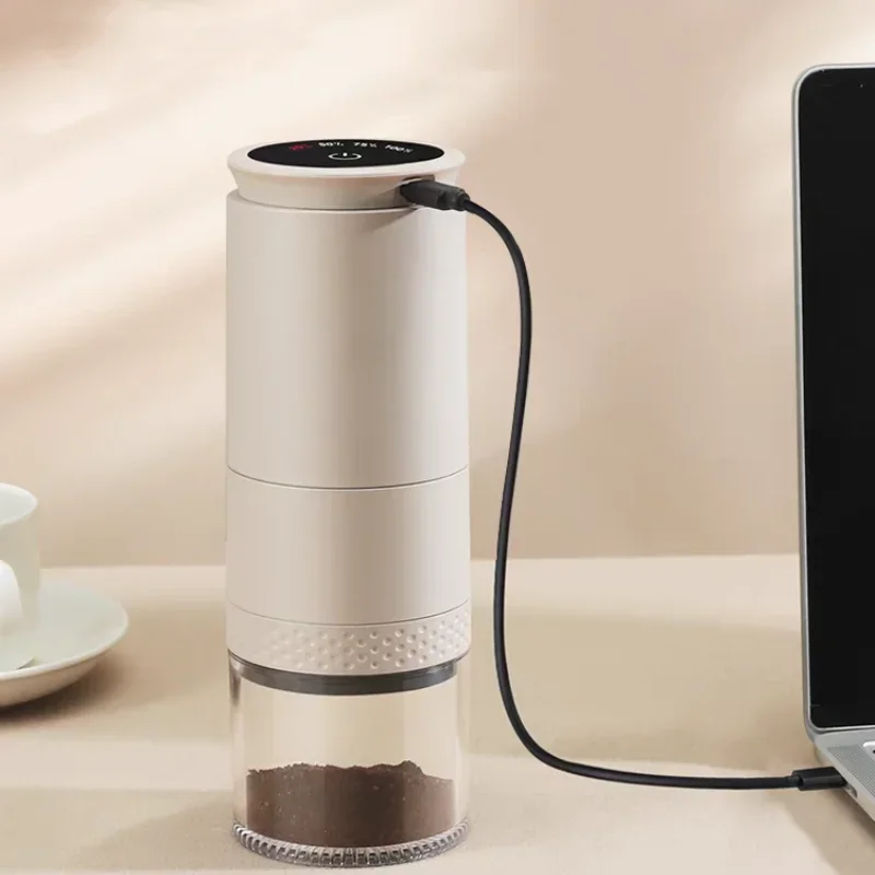 Electric Coffee Grinder 1500mAh Conical Coffee Burr Grinder Externally Adjustable Bean Grinding Machine Kaffe Bohnen Grinder