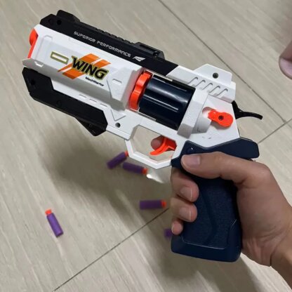 ⁦אקדח צעצוע עם כדורי קצף רכים לילדים ולמבוגרים⁩ – תמונה ⁦7⁩