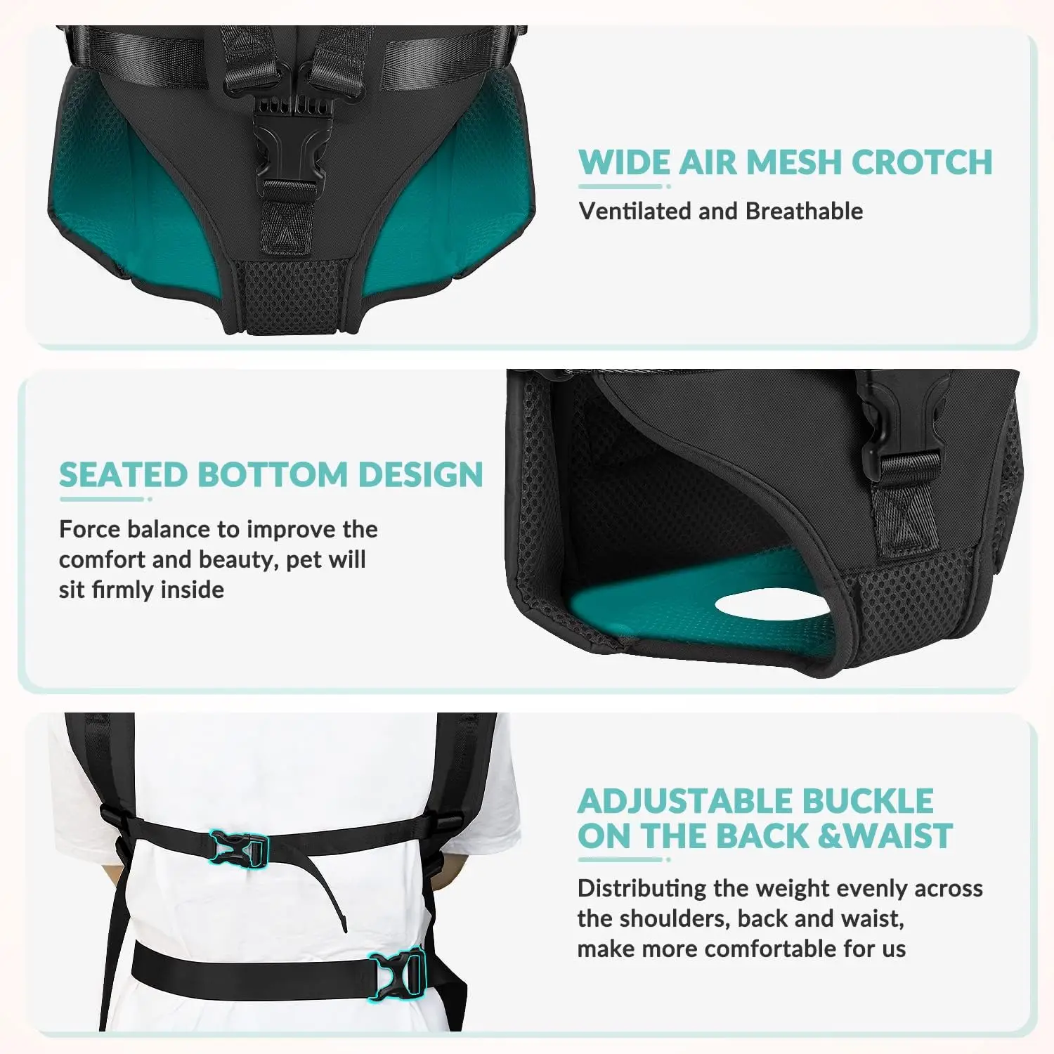 Outdoor Pet Front Dog Carrier Backpacks Adjustable Hands Free Dog Backpack Carrier For Medium Small Dogs