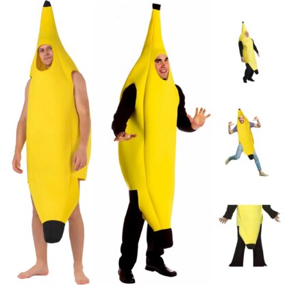 תחפושת לילדים ומבוגרים של בננה